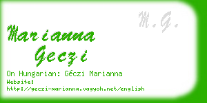 marianna geczi business card